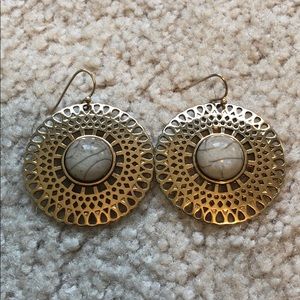 Round Gold Earrings